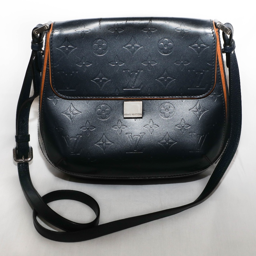 LOUIS VUITTON Grey Monogram Mat Webster Metallic Street Shoulder Bag